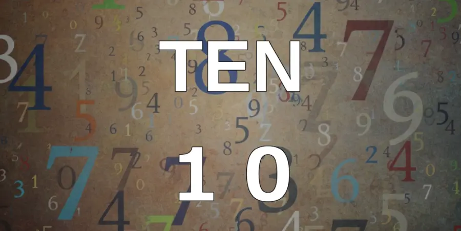 テンは英単語の TEN (10)